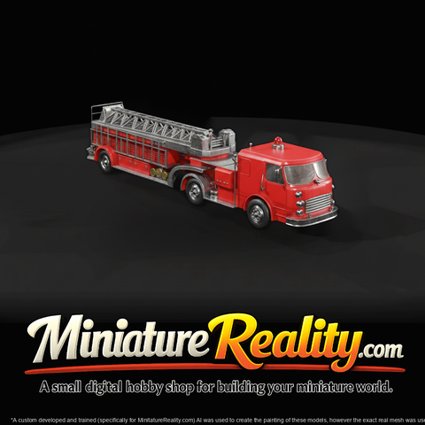 Red Fire Truck with Ladder