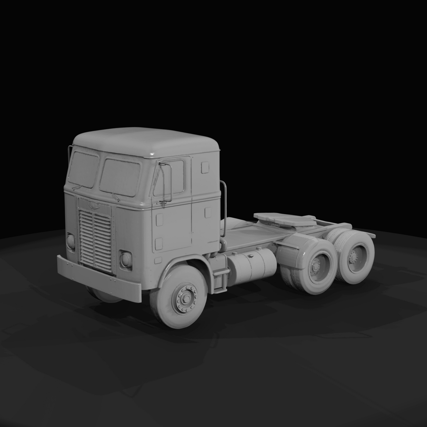 red truck cab 01
