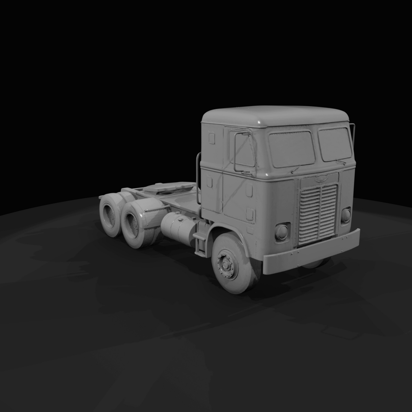 red truck cab 01