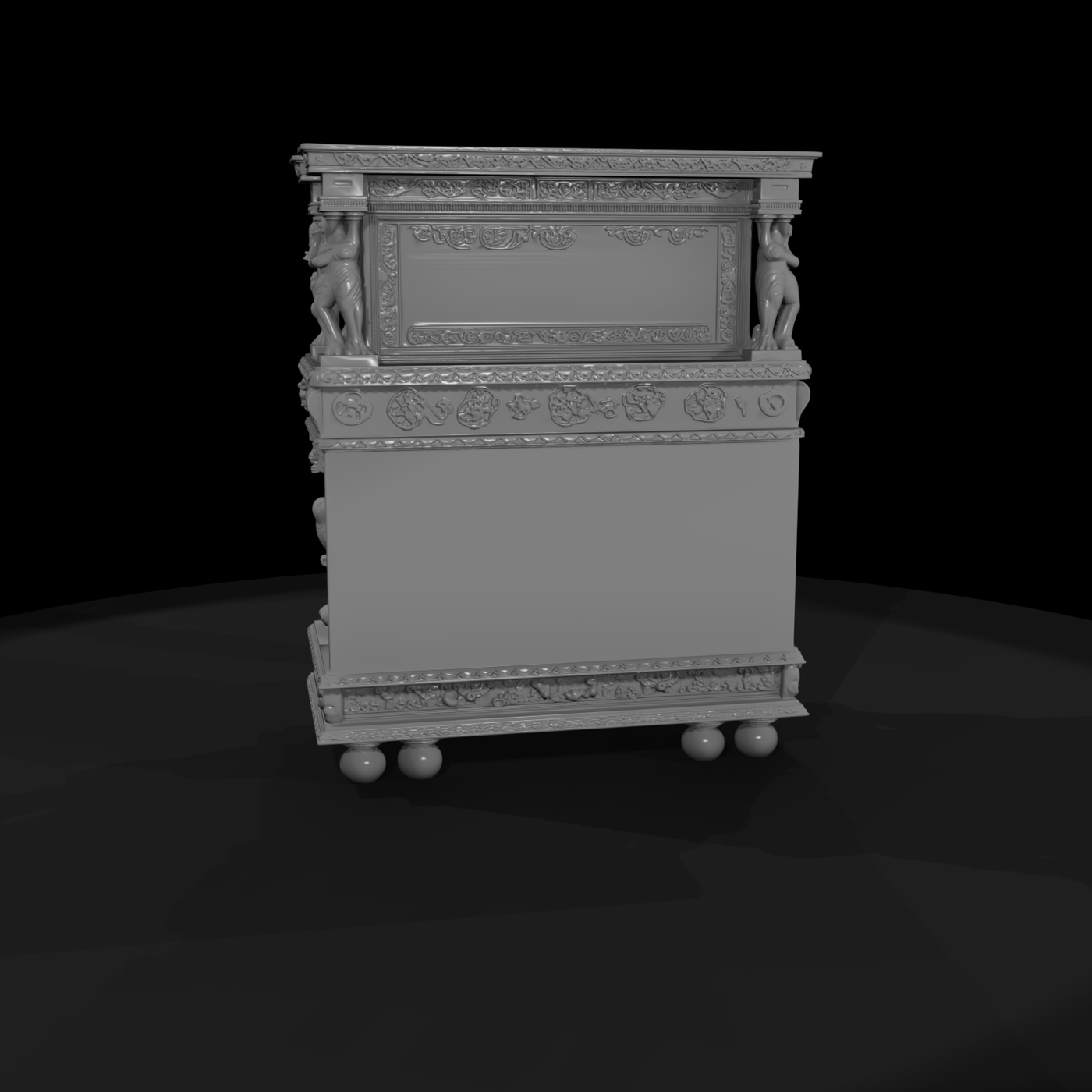 Renaissance Carved Sideboard