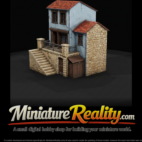 residential house (two-story townhouse or small house)