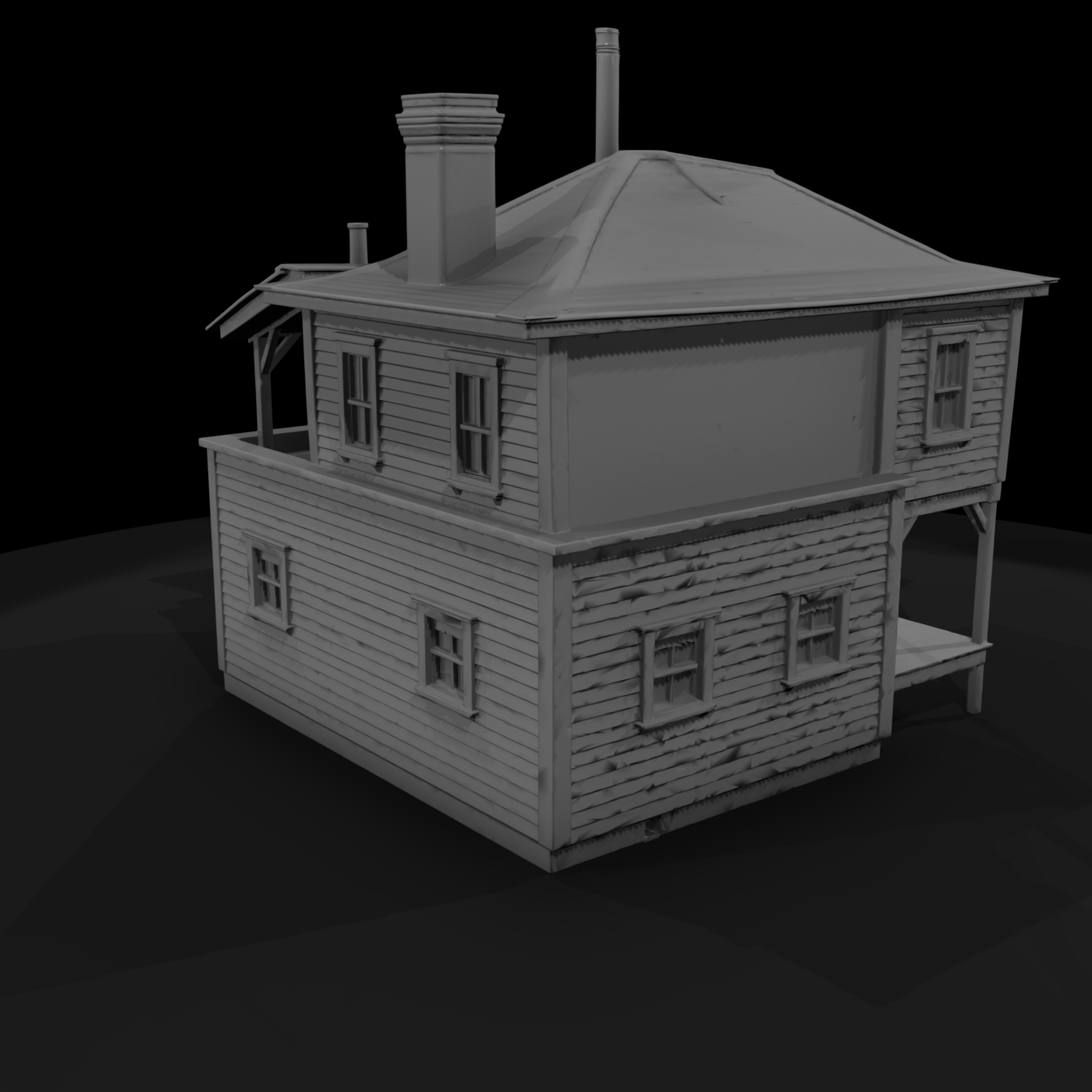 Wooden-frame House & Shed