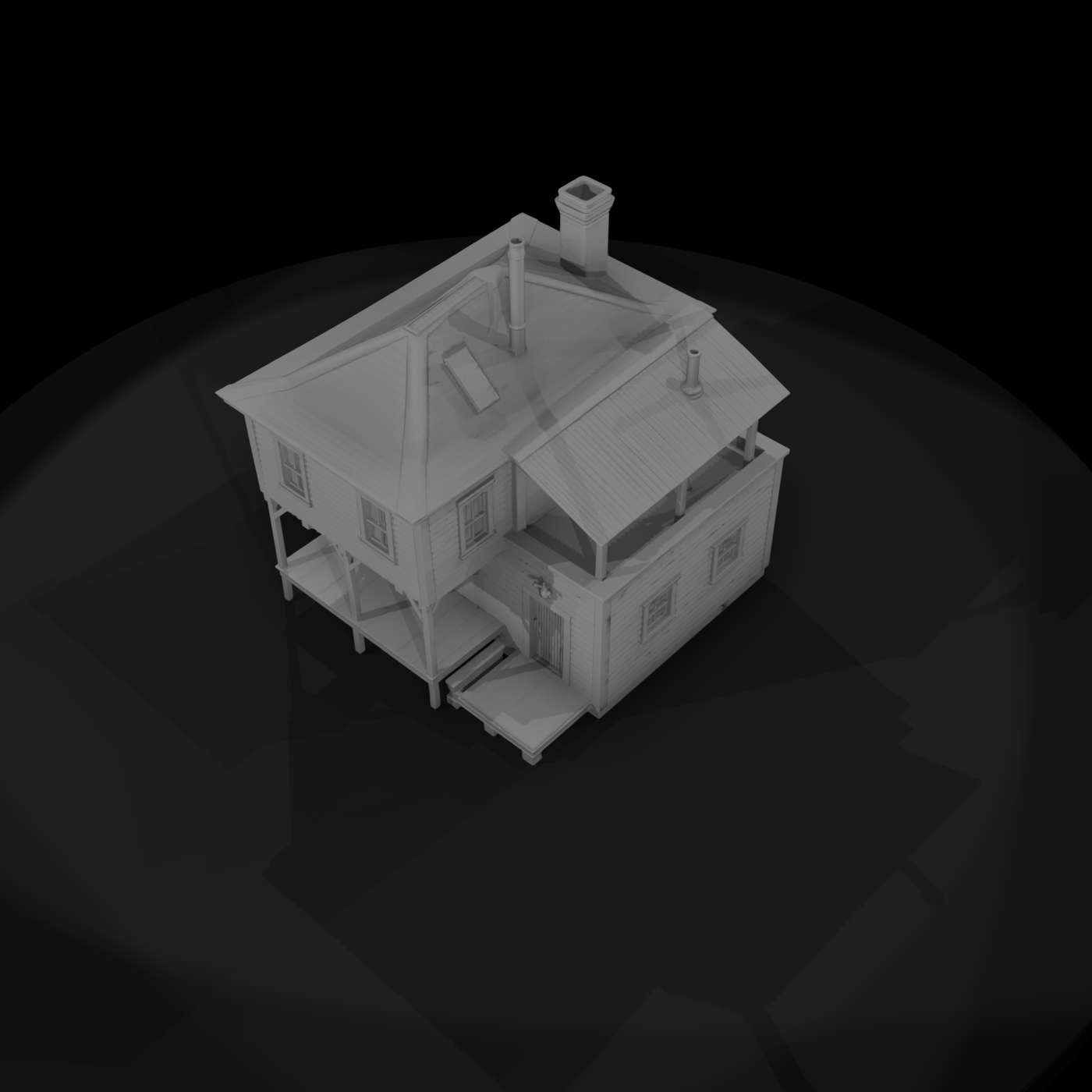 Wooden-frame House & Shed