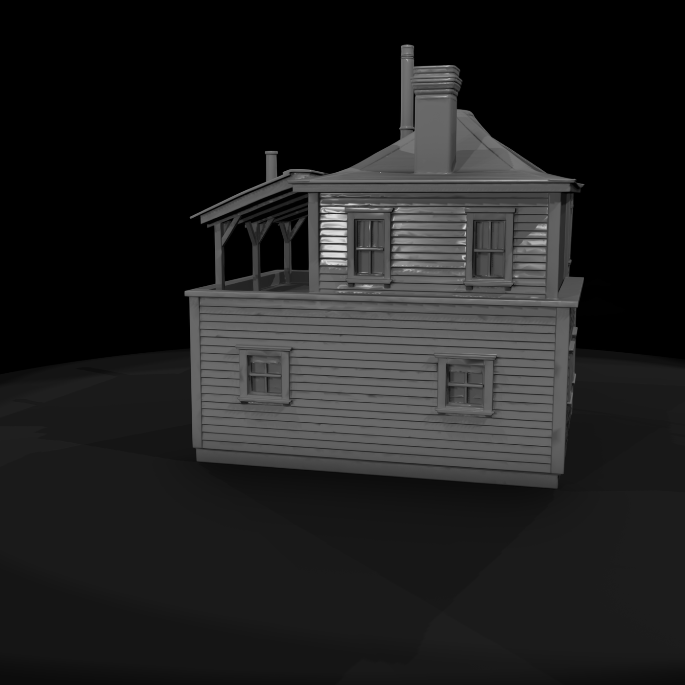 Wooden-frame House & Shed