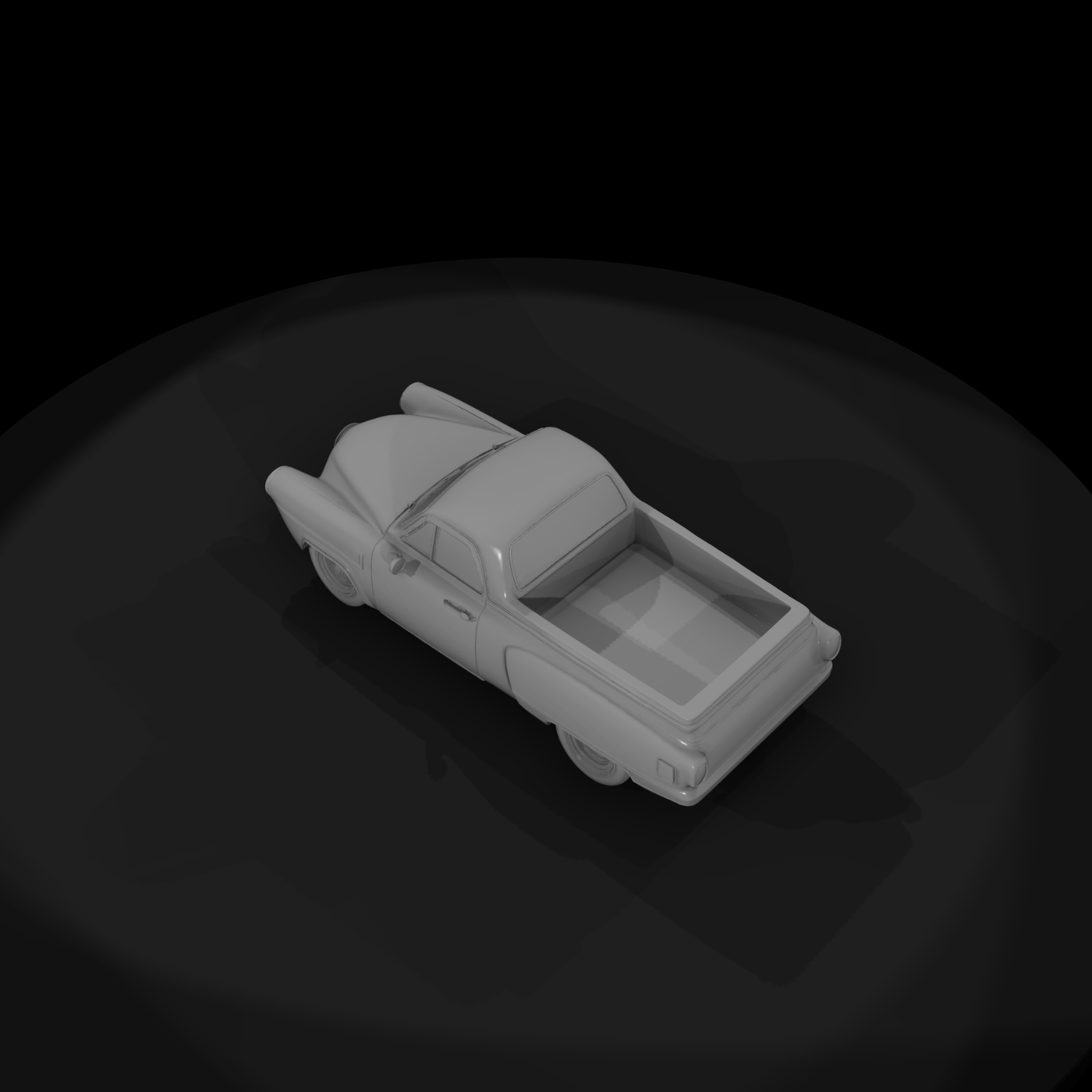 Retro 1950s Stylized Pickup Truck