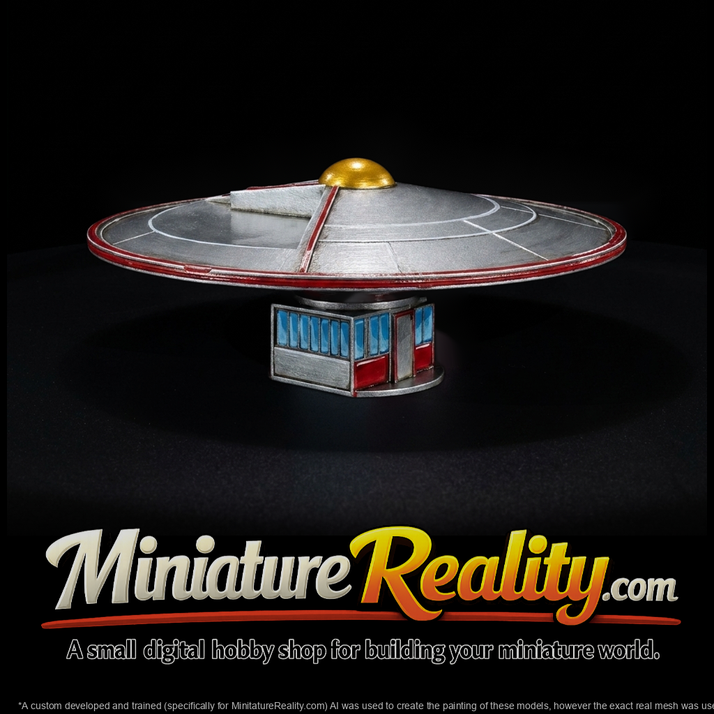 Retro Sci‑Fi UFO Booth