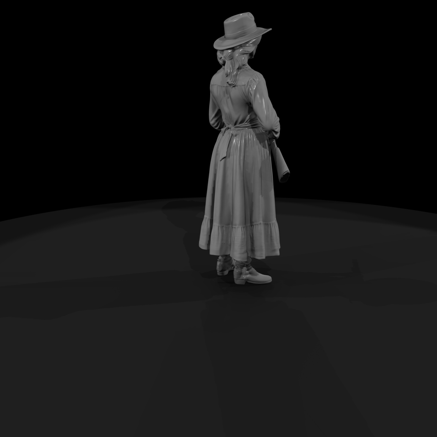 rifle-wielding woman