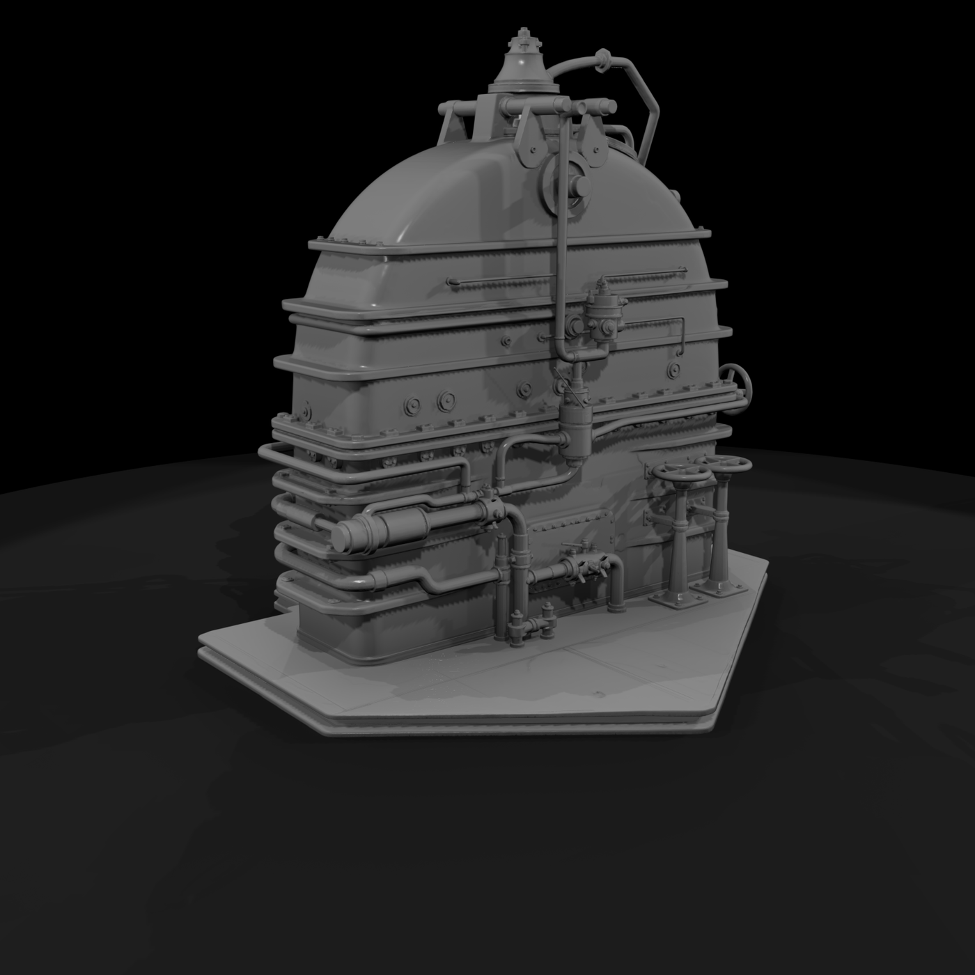 Riveted Steam Boiler — Industrial