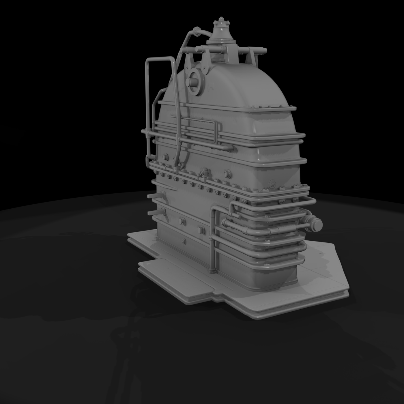 Riveted Steam Boiler — Industrial