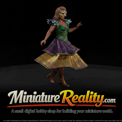 Rosa - New Orleans Mardi Gras Masked Parade Figure