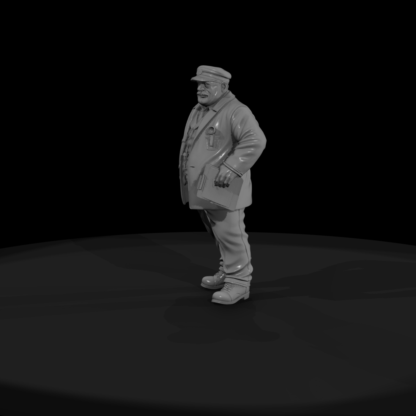 Roundhouse Foreman — 1950s Railroad Figure