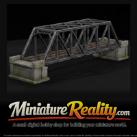 Bridge Pony Truss Bridge miniature, three-quarter view — thumbnail 1