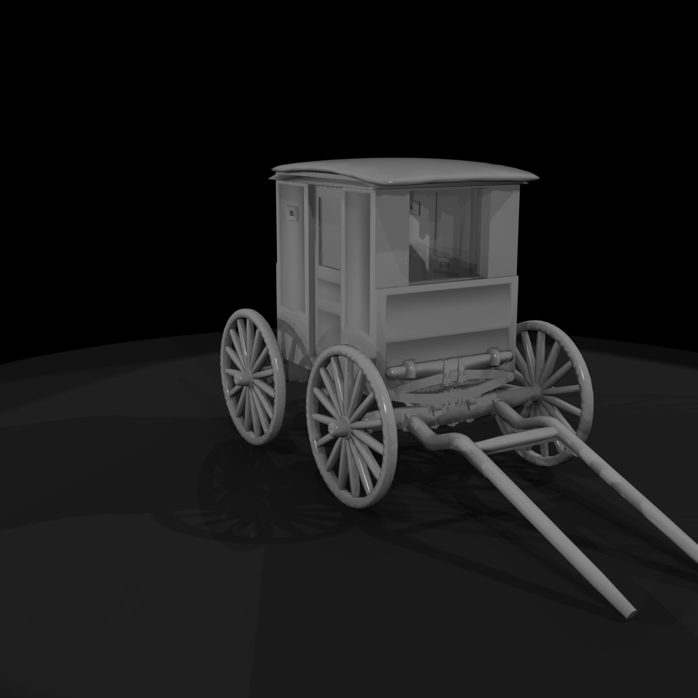 horse-drawn wagon