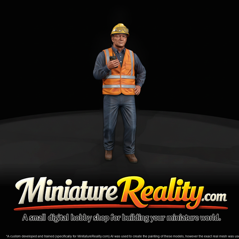 Safety Officer Figure — 3D Printable Miniature