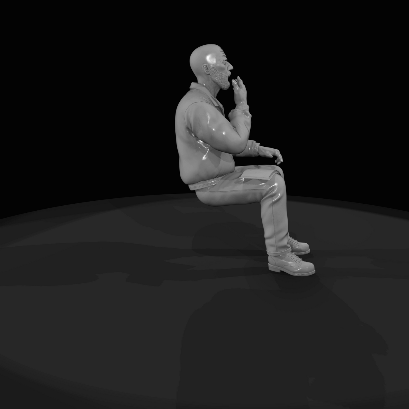 Seated Truck Drivers Darnell Hayes (estimated)
