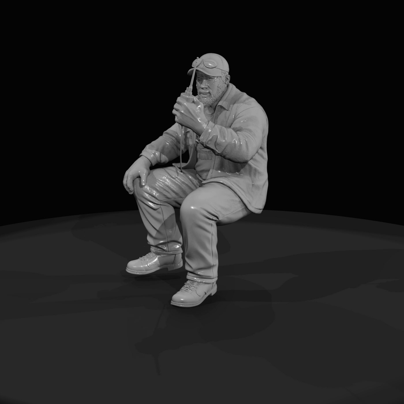 Seated Truck Drivers James Big (estimated)