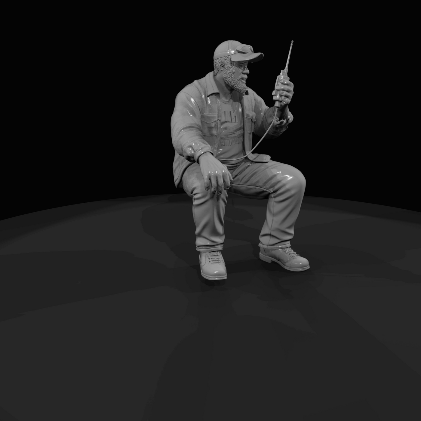 Seated Truck Drivers James Big (estimated)