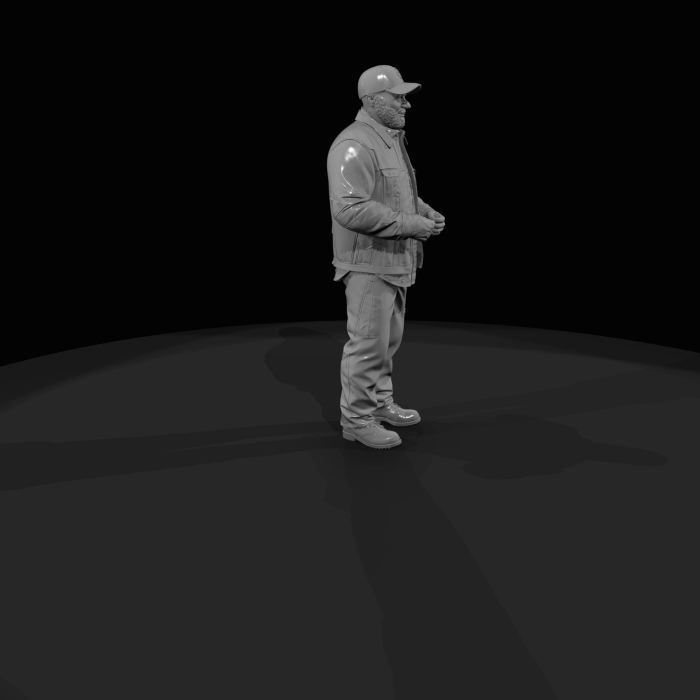 Seated Truck Drivers Middle Aged Black (estimated)