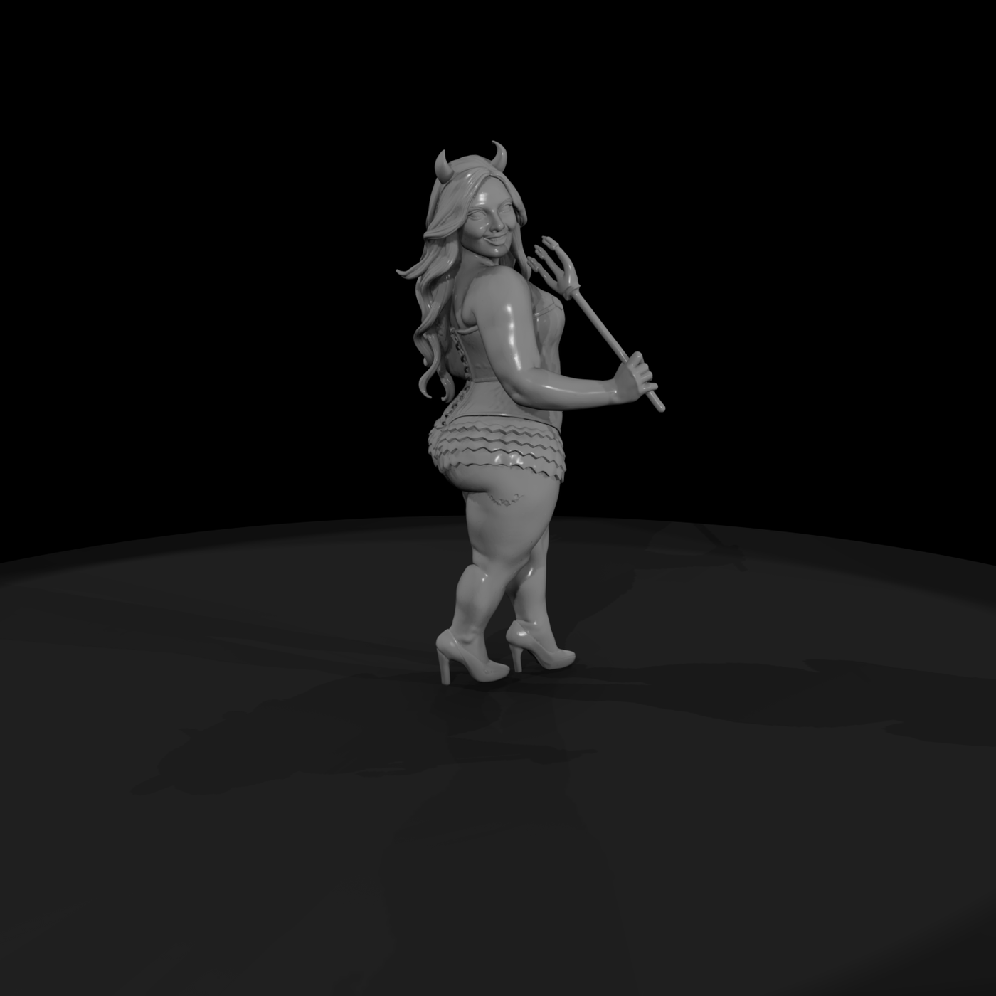 Sequin Devil Pin-Up