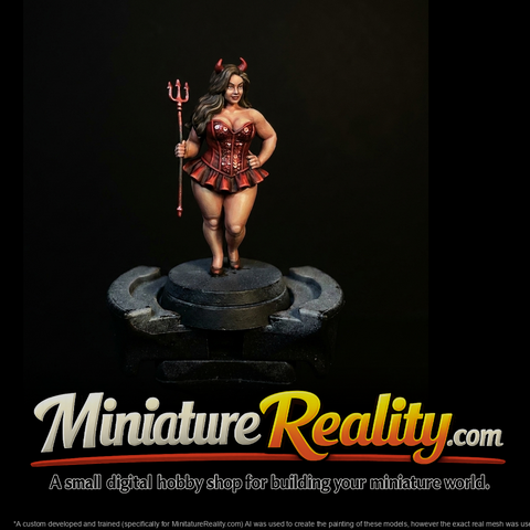 Sequin Devil Corset Figure