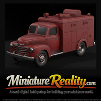 Sharonville Heavy Rescue Truck miniature, three-quarter view — thumbnail 3