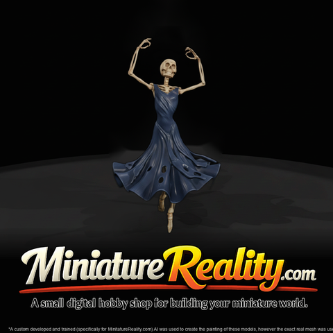 Skeleton Dancer — 3D-Printable Fantasy Miniature