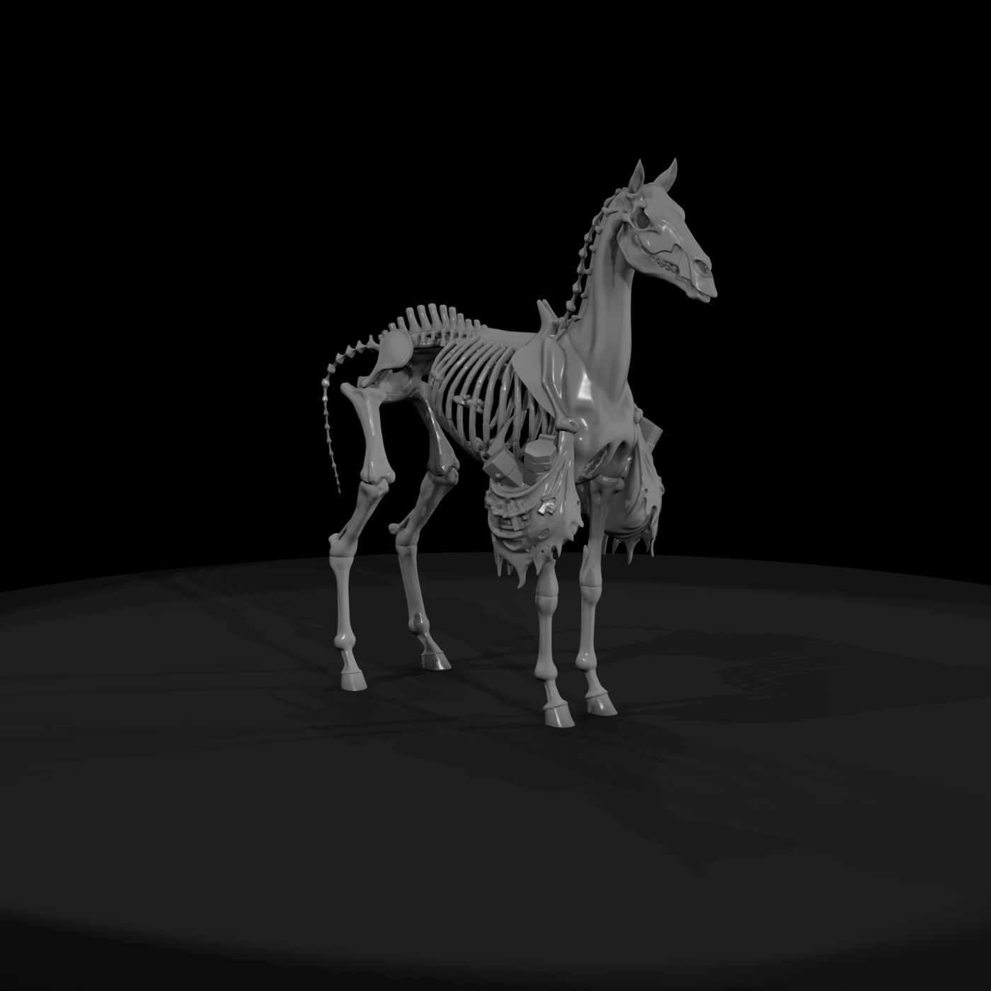 skeleton horse