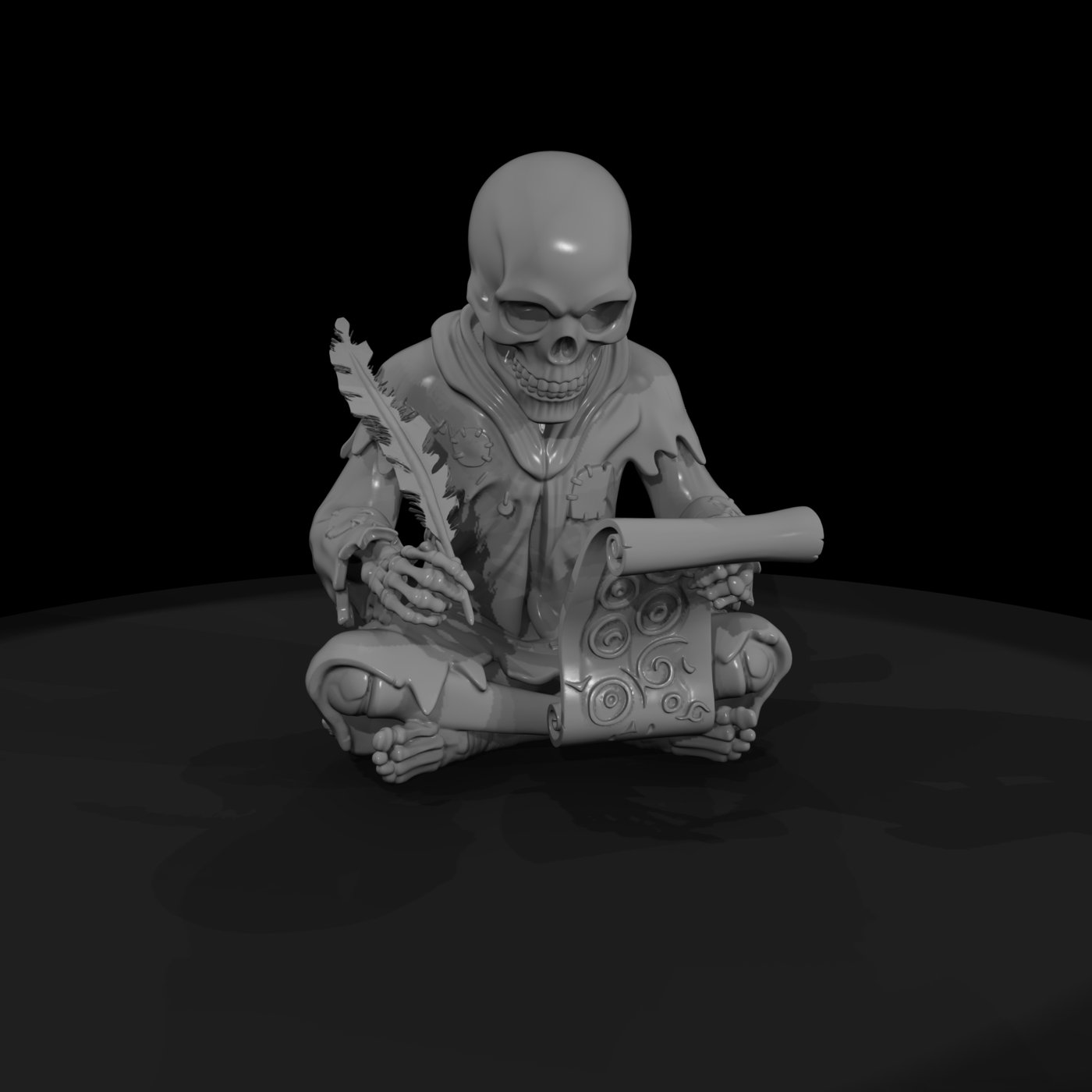 skeleton scribe