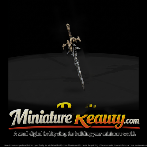 Skull-Handled Fantasy Dagger Miniature & Tabletop