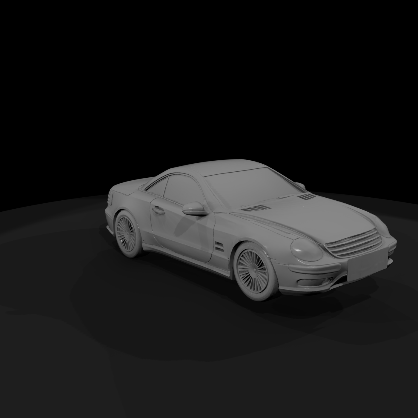 SL-style Convertible Car Body (HO /