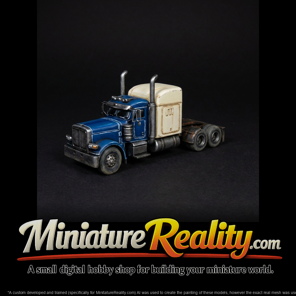 sleeper-cab semi-truck (tractor unit)