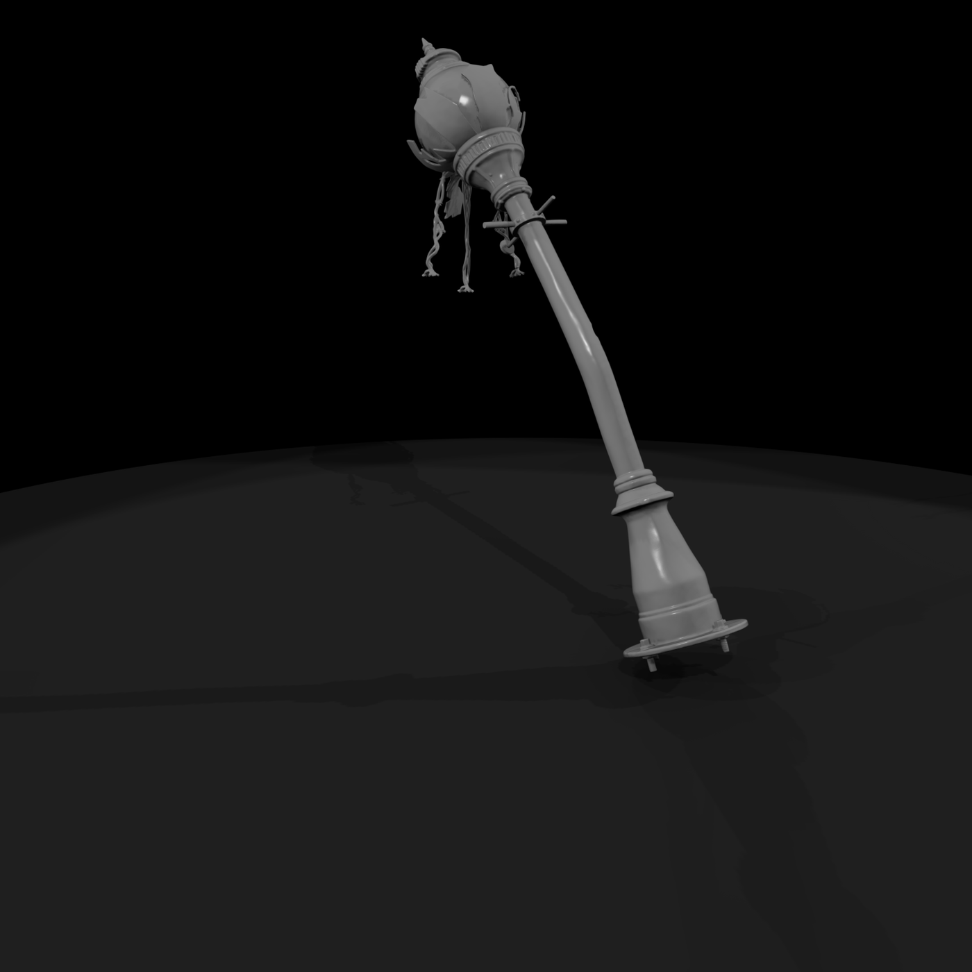 Mid-Century Bent Streetlight Prop