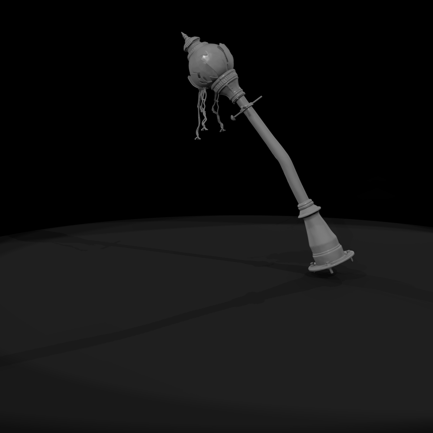 Mid-Century Bent Streetlight Prop