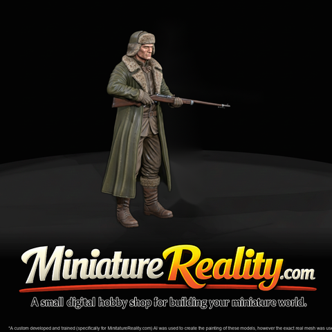 Soviet Mountain Soldier — 3D Printable WWII Miniature (32mm)