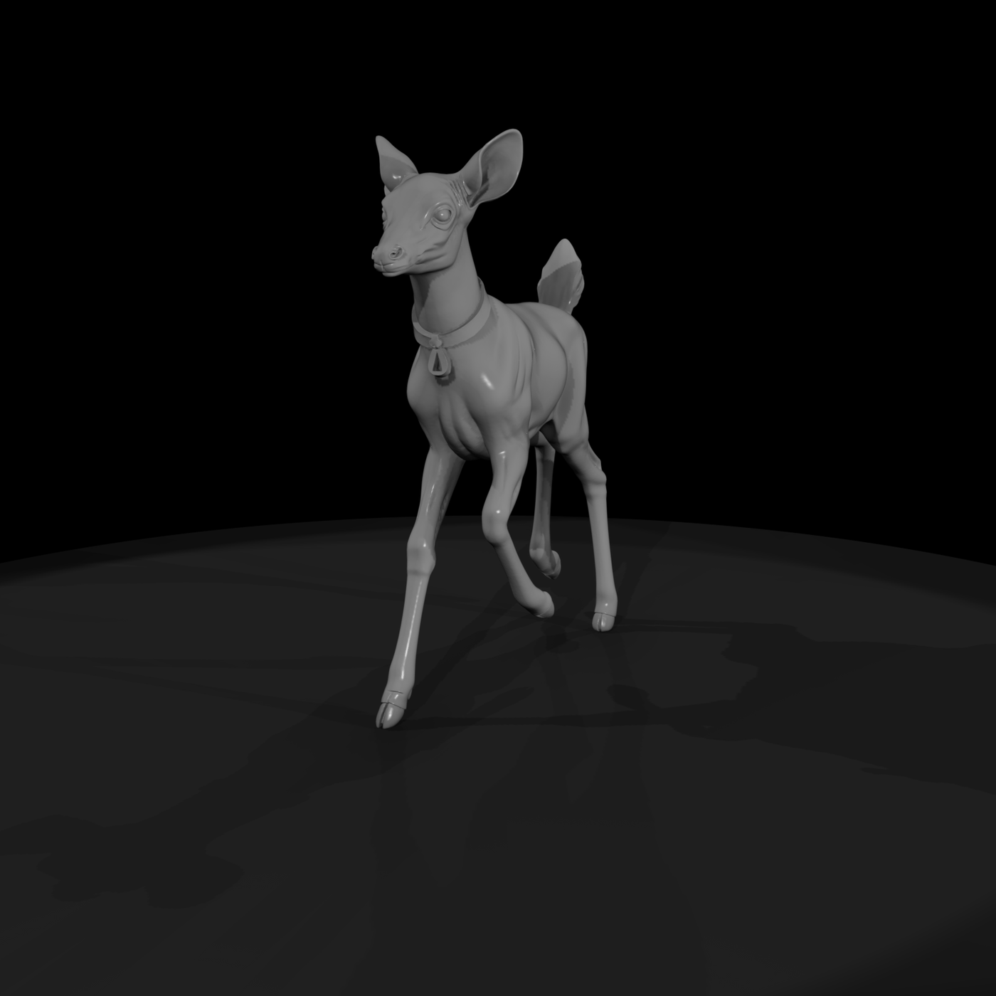 Spotted Fawn Deer — Realistic Sculpted Miniature