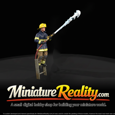 Standing Firefighter Miniature (3D Printable)