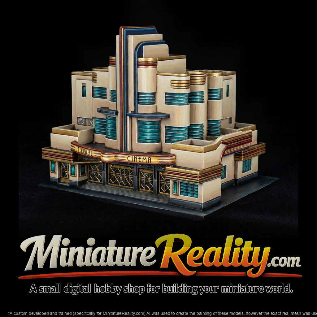 Streamline Art Deco Cinema Facade