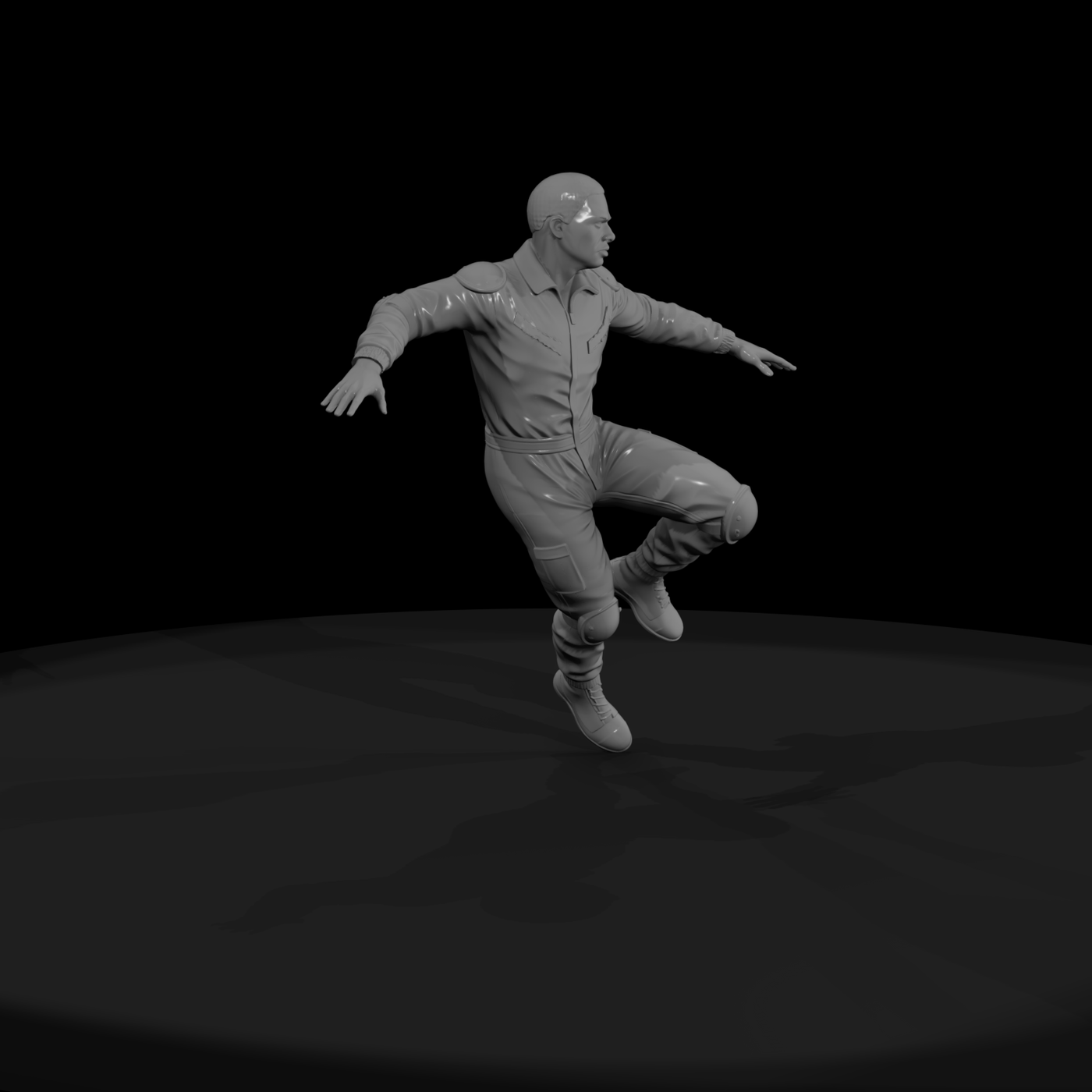 Stuntman — Dynamic Action Pose