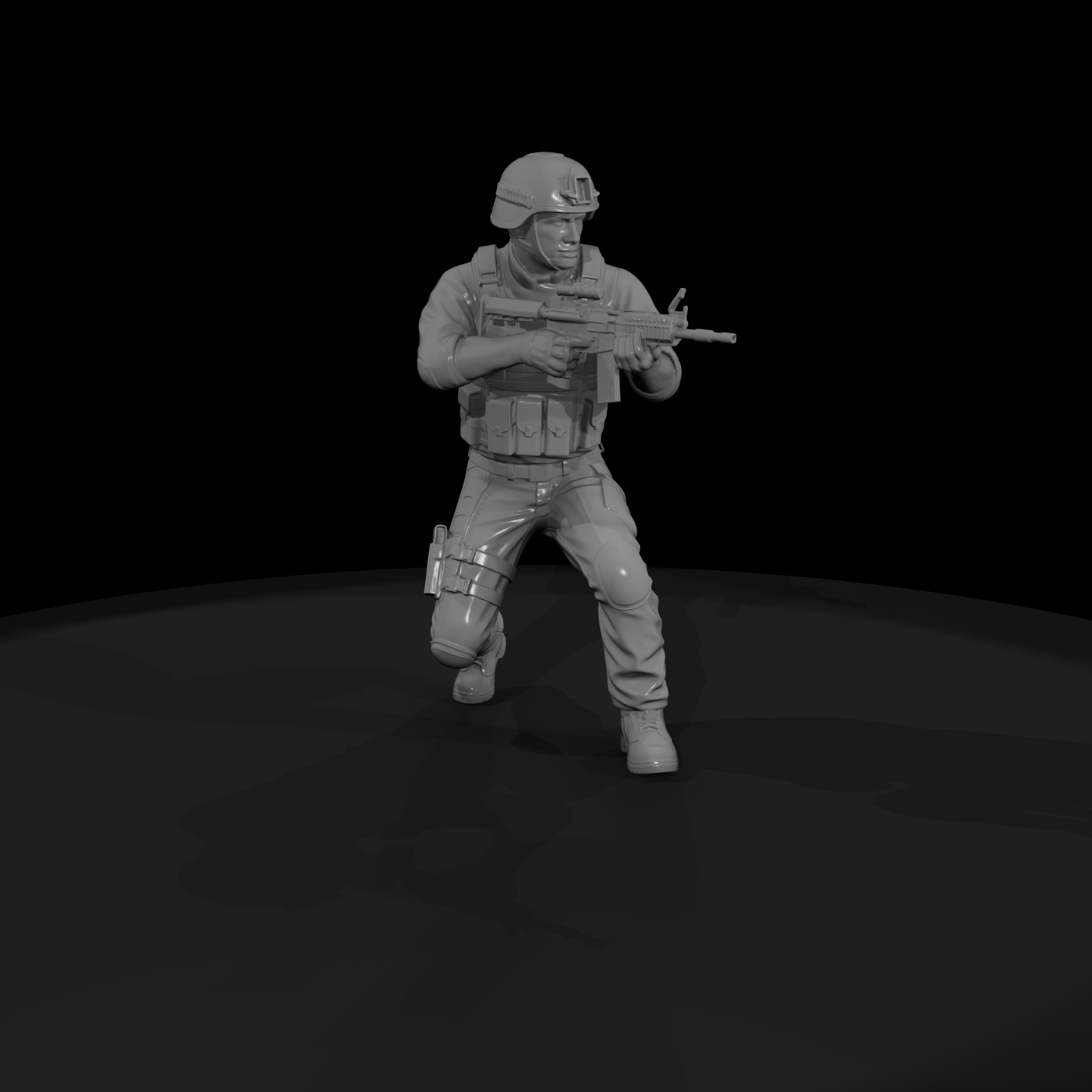 Stuntman Figure — Action Pose