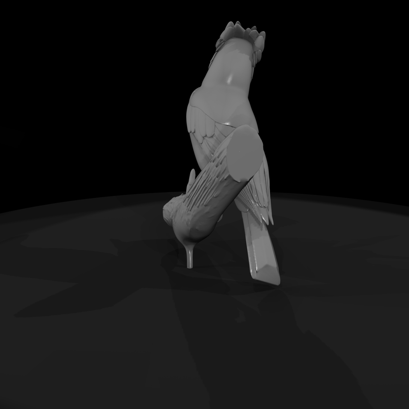 Stylized Blue Jay Miniature — Accent