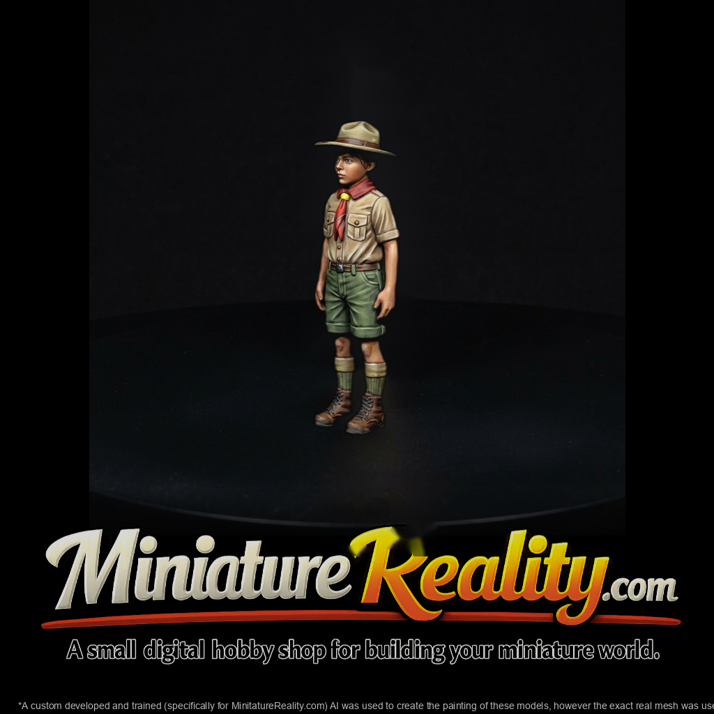 Stylized Boy Scout (Single Piece)