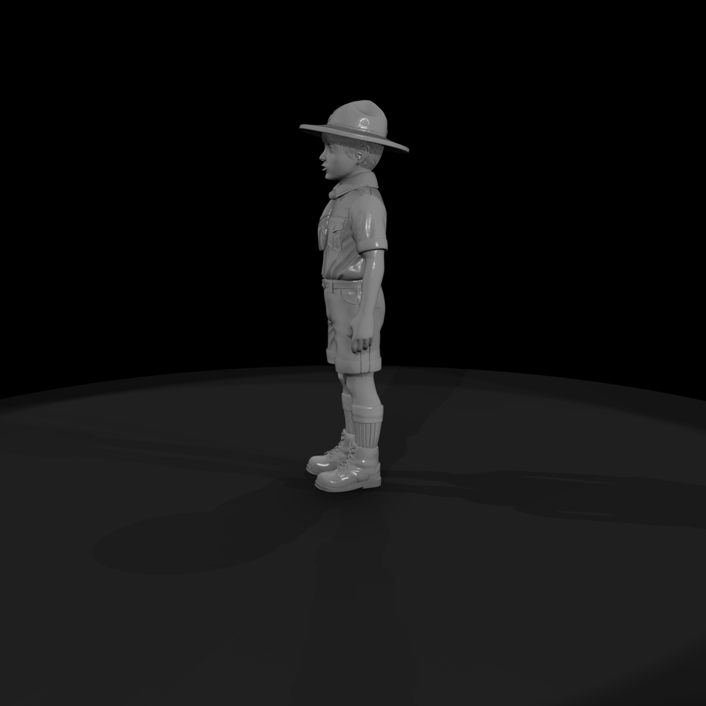 Stylized Boy Scout (Single Piece)