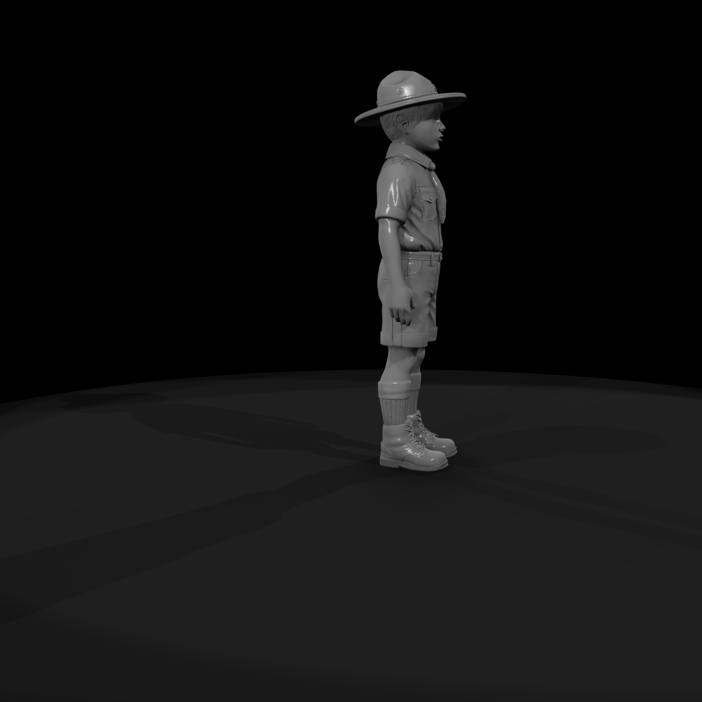 Stylized Boy Scout (Single Piece)