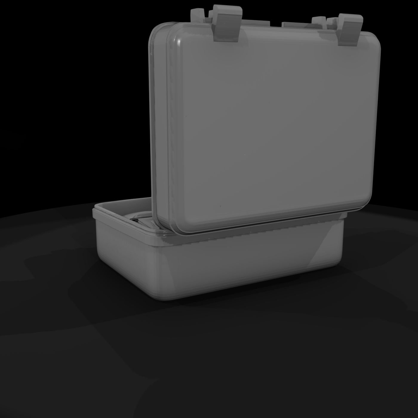 Stylized First Aid Kit with Medical Supplies (3D Printable)