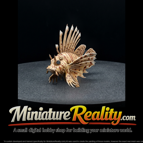 Stylized Lionfish Figurine & Displays