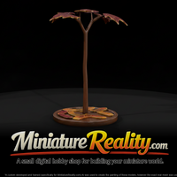 Stylized Maple Jewelry Tree Stand miniature, three-quarter view — thumbnail 2