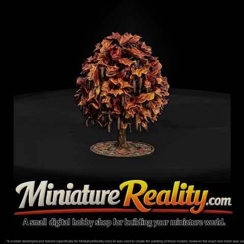 Stylized Maple Tree & Model Railroads