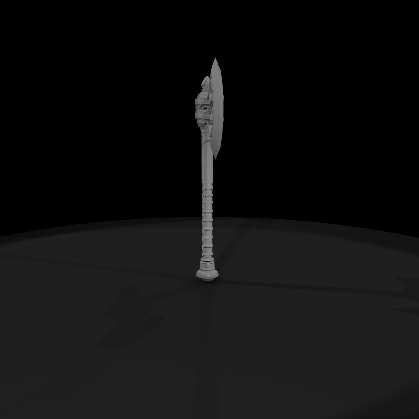 Stylized Medieval Fantasy Battle Axe (Miniature)