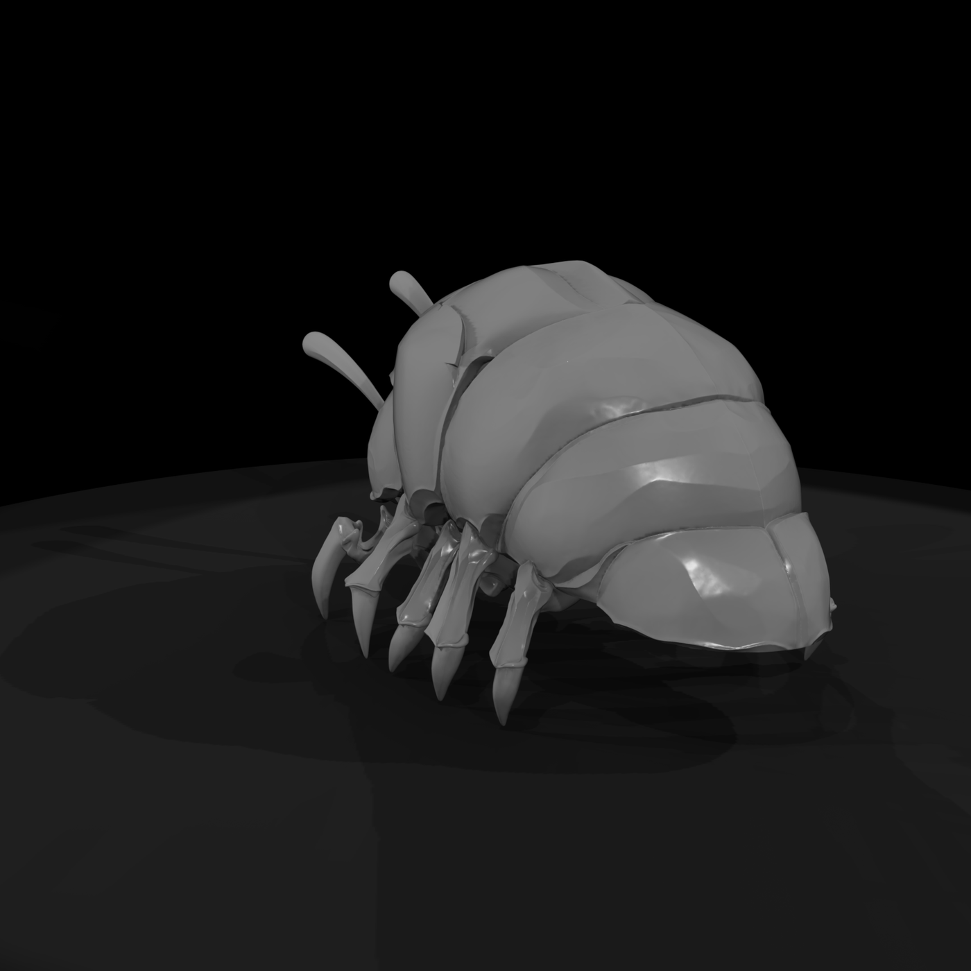 Stylized Pill Bug Fantasy Miniature & Tabletop