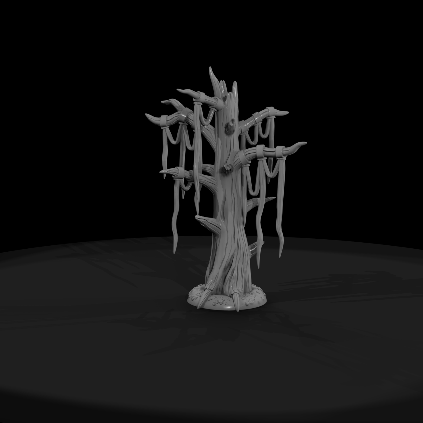 Stylized Ritual Barren Tree - Fantasy Printable Terrain